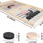 BOMSALUKA Extra Large Size Fast Sling Puck Game Test Your Speed and Accuracy with This Large Size Fast Action Wooden Air Hockey Board Game 21"x12" - Image 7