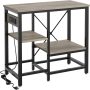 Becuddler 20/29/37 Gallon Fish Tank Stand with Charging Station, 30.7 x 13.8 Metal Aquarium Stand with 3-Tiers Adjustable Storage Shelves, 6-Legs Reptile Terrarium Stand, 400 LBs - Image 8