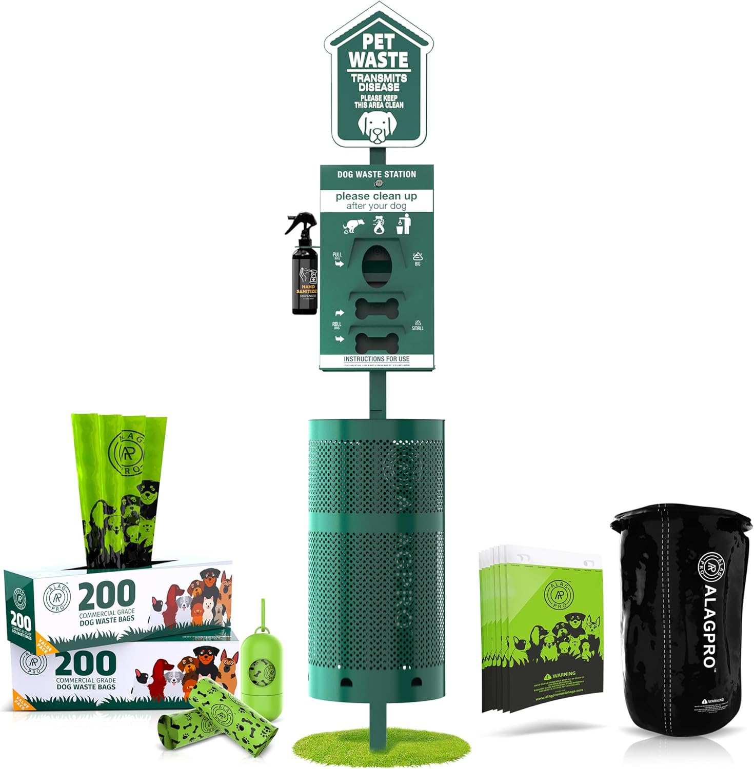 ALAGPRO Outdoor Pet Waste Station