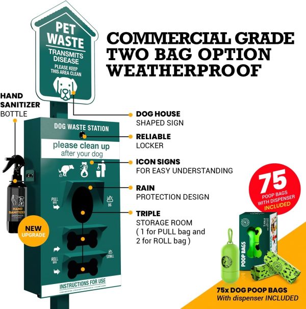 ALAGPRO Outdoor Pet Waste Station