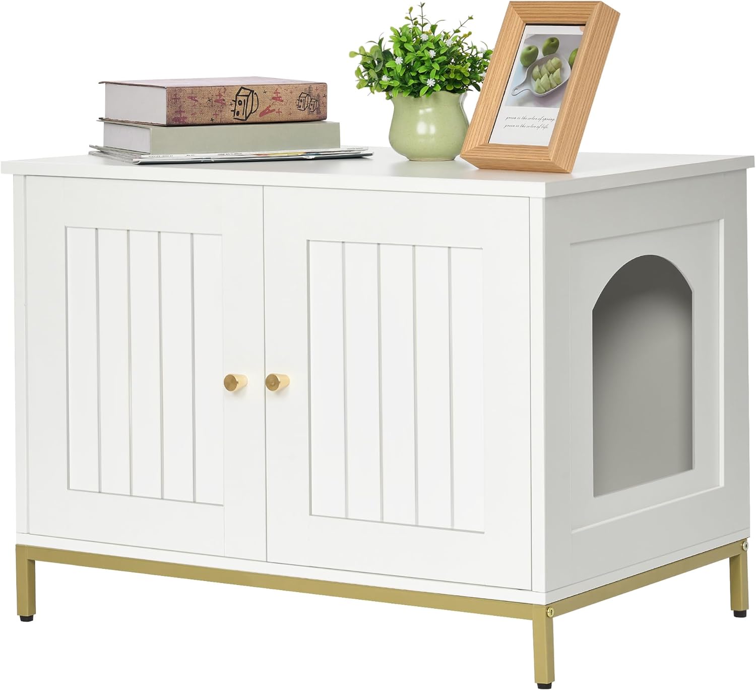 Homhedy Cat Litter Box Enclosure
