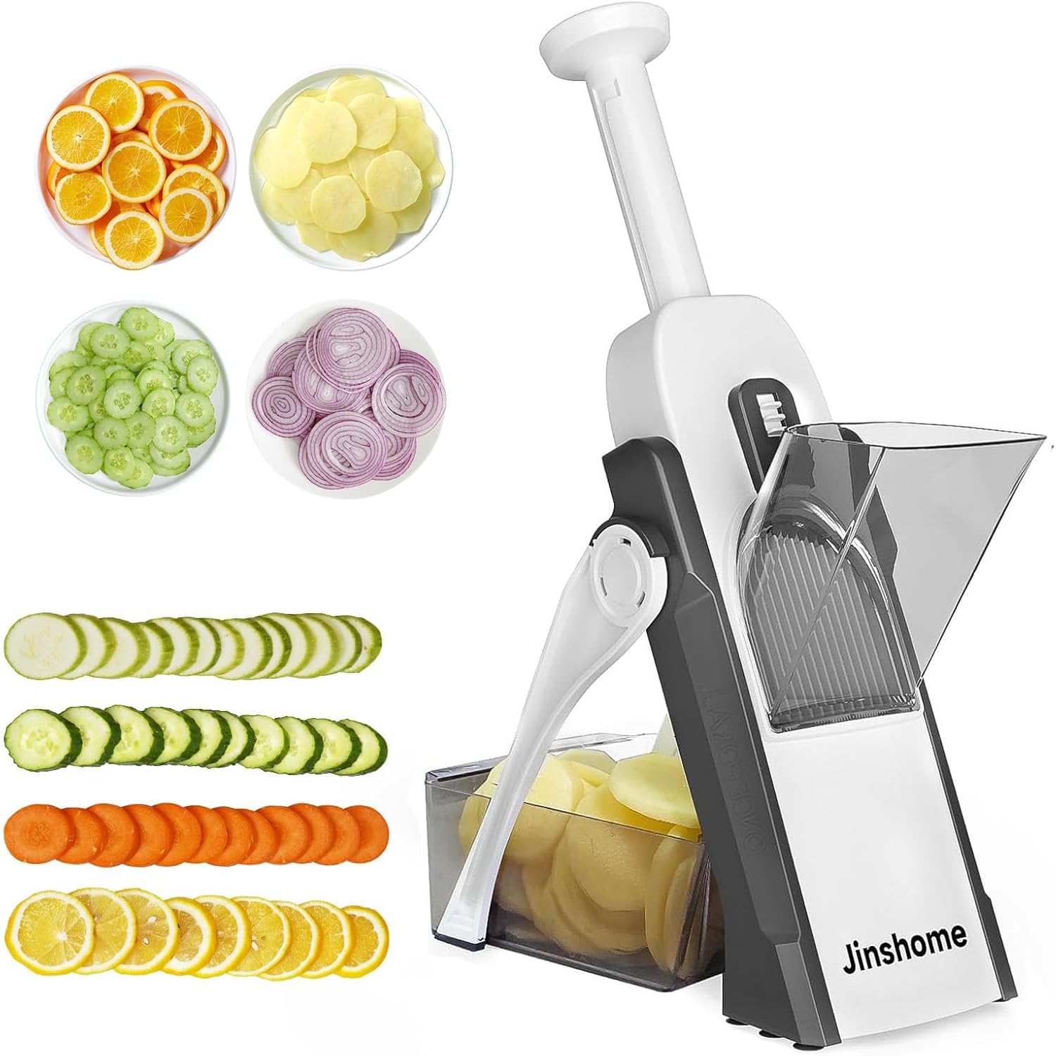 JINSHOME Safe Mandoline Slicer