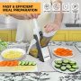 JINSHOME Safe Mandoline Slicer, Potato Vegetable Onion Slice, Julienne + Dicer for Vegetables, Kitchen Meal Prep & More - Gray - Image 7