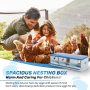 Kinchoix Chicken Nesting Box for Laying Eggs 3 Compartment Nest Box for Chicken Hens Ducks Poultry Protect Eggs Chicken Coop Easy Egg Collection Nest Box for Chicken Coop Wall Mount - Image 6