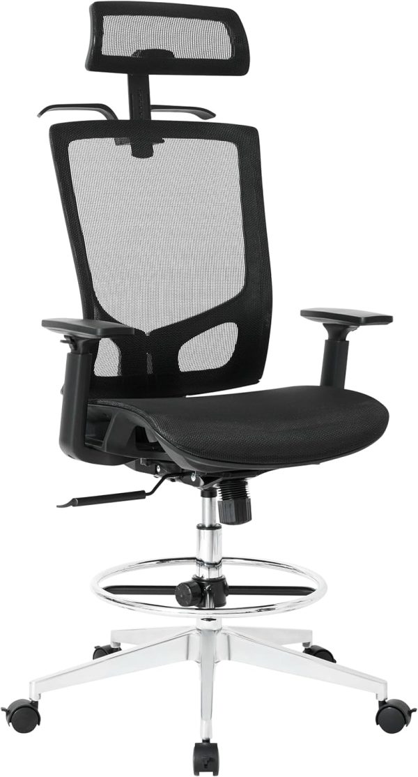 81gpHkyzJpL._AC_SL1500_ Nouhaus ErgoDraft Ergonomic Drafting Office Chair