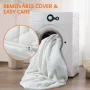 BEDLUXURY 3 Inch Gel Memory Foam Cooling King Size Mattress Topper, Mattress Pad Cover for Pressure Relief, Bed Topper with Removable Cover Soft - Image 6